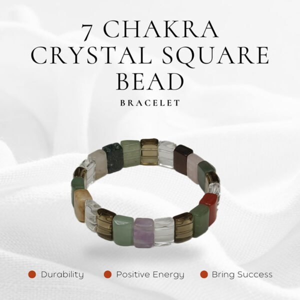 7 Chakra Crystal Square Type Bracelet