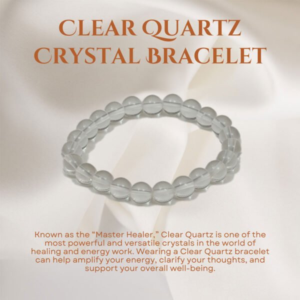 Clear Quartz Crystal Bracelet