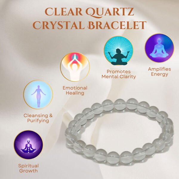 Clear Quartz Crystal Bracelet