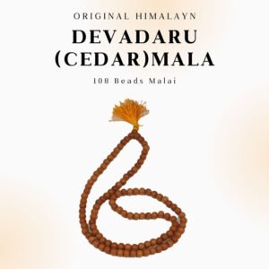 Devadaru Mala – Himalayan Cedar Wood Mala for Spiritual Protection and Meditation