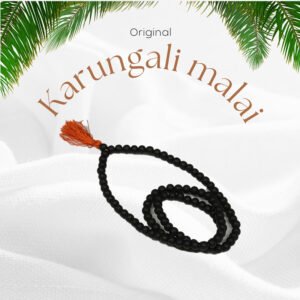 Karungali Mala – Original Black Ebony Wood Mala for Spiritual Protection and Strength