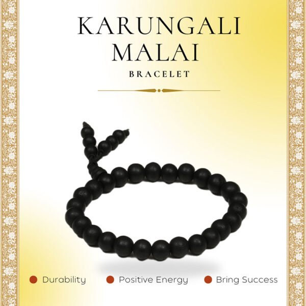 Karungali Bracelet – Black Ebony Wood Bracelet for Protection, Power & Energy Cleansing