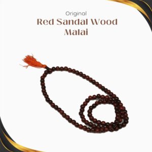 Red Sandalwood Mala – Raktachandan Japa Beads for Meditation and Mantra Chanting