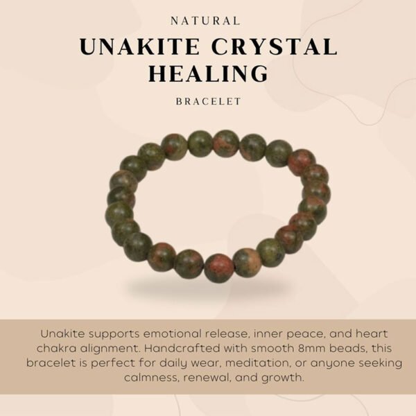 Unakite Crystal Healing Bracelet