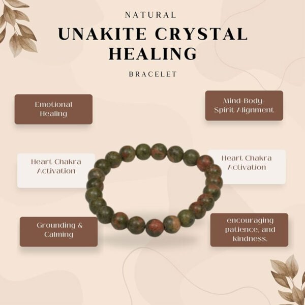 Unakite Crystal Healing Bracelet