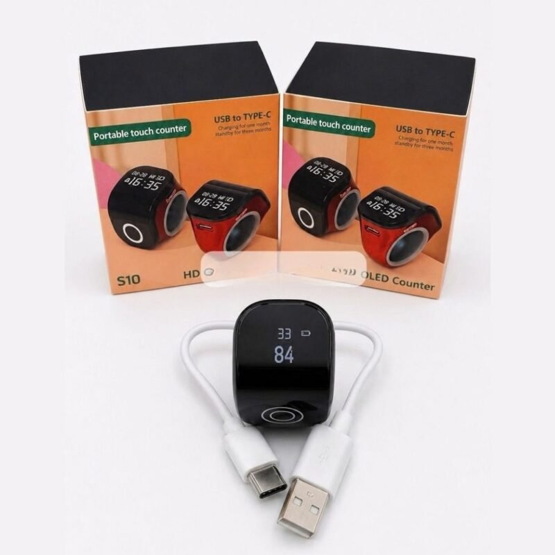 S10 Touch Screen Smart Ring Counter (Rechargeable)