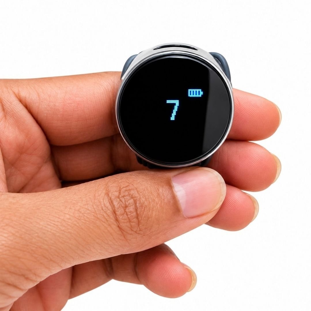 Rechargeable S9 Smart Ring Mantra Counter with OLED