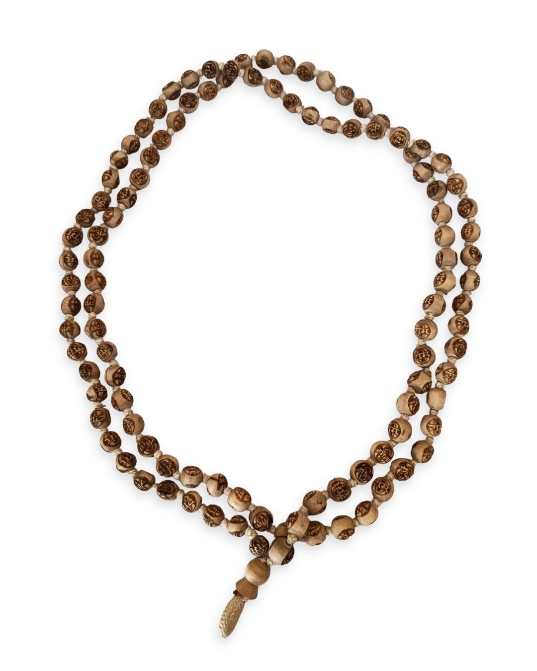 Original Tulsi "सीता राम" Jaap Mala (108+1) – Finger Loop (10–12 mm) - Image 2