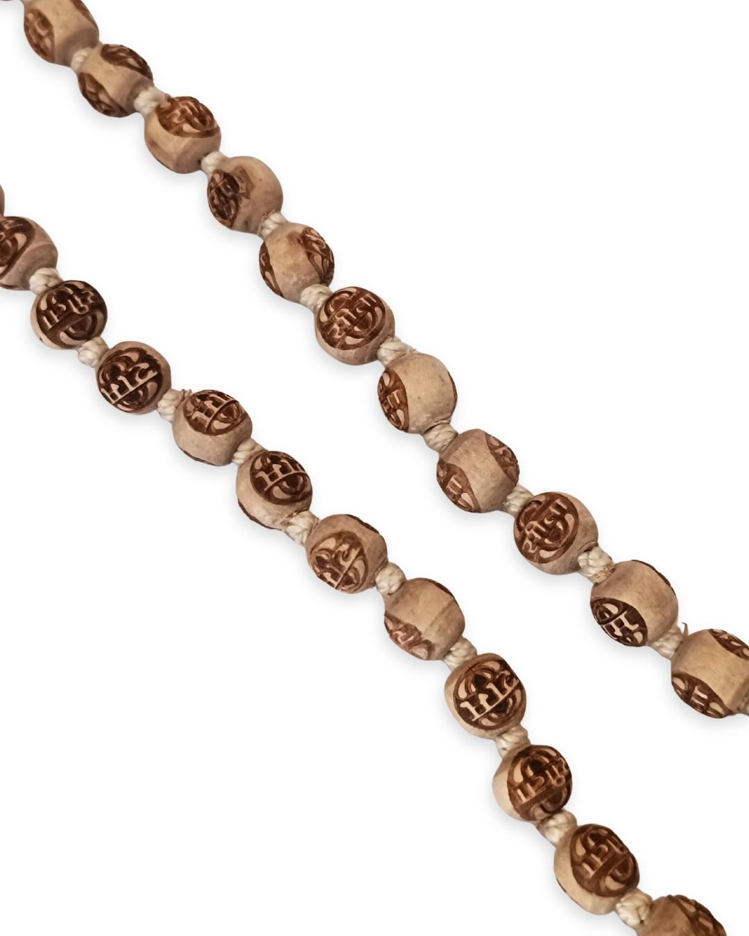 Original Tulsi "सीता राम" Jaap Mala (108+1) – Finger Loop (10–12 mm) - Image 4