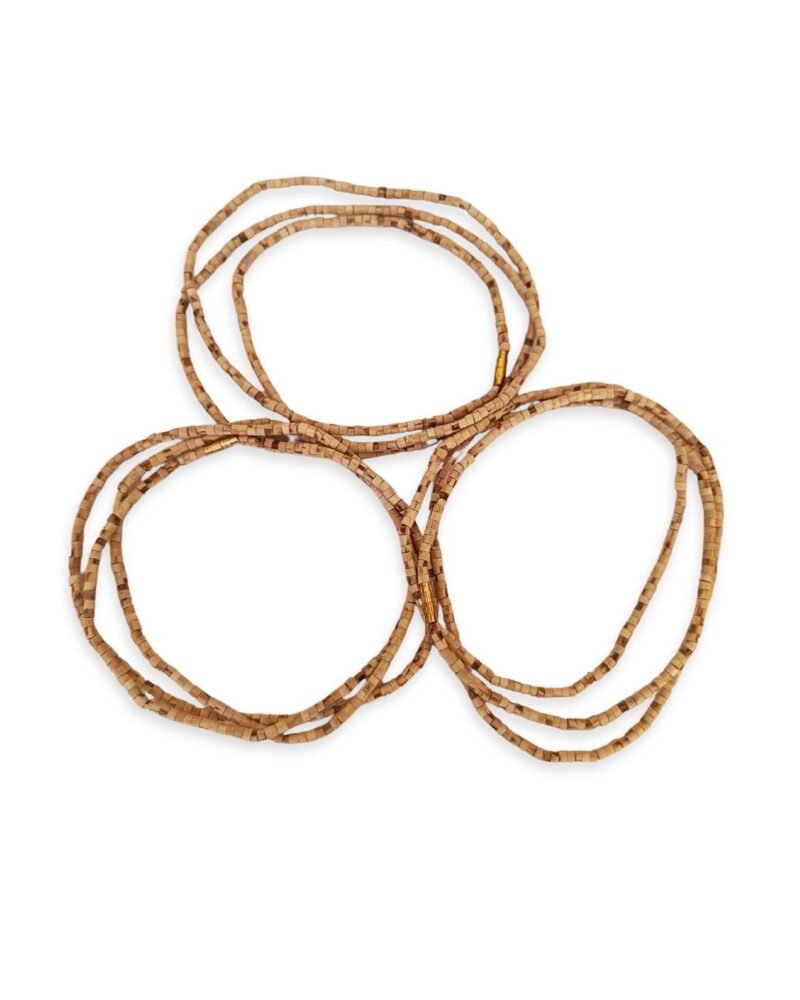Original Tulsi 2 Round Cylindrical Mala (2 mm) – Pack of 3