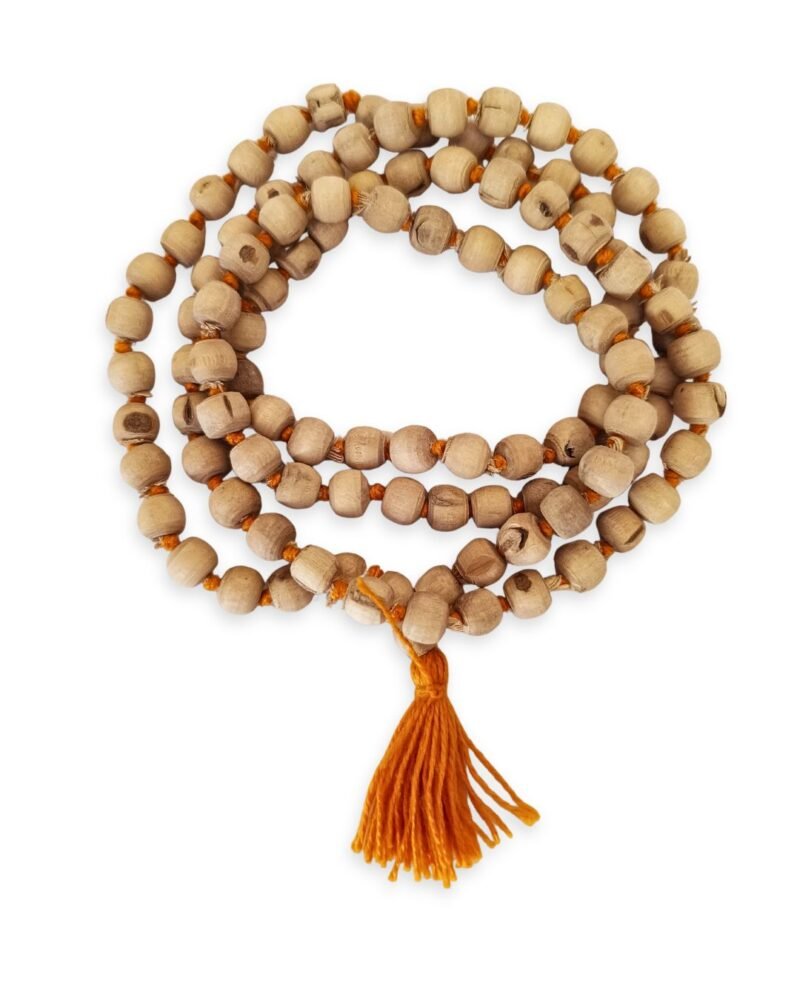 Original Tulsi Jaap Mala (108+1 Beads) 7–8 mm Hand-Knotted Beads