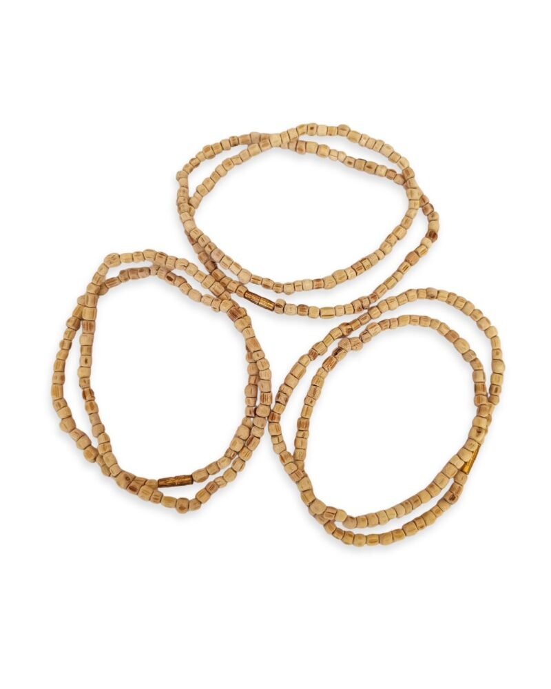 Original Tulsi 1 Round Cylindrical Mala (3–4 mm) – Pack of 3