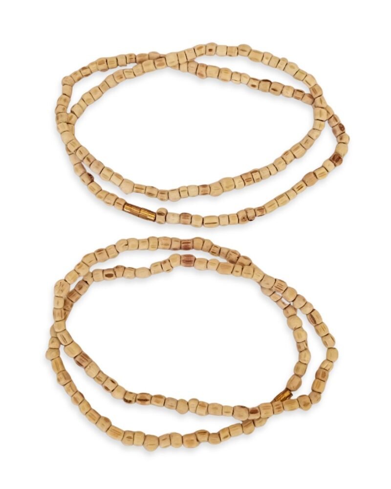 Original Tulsi 1 Round Cylindrical Mala (3–4 mm) – Pack of 2