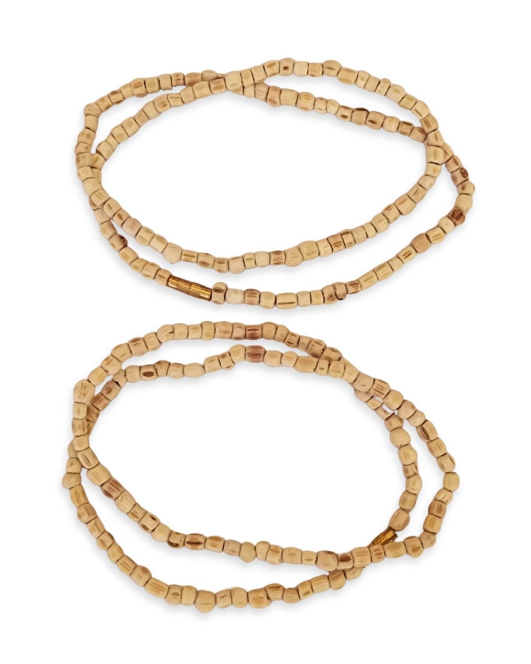 Original Tulsi 1 Round Cylindrical Mala (3–4 mm) – Pack of 2