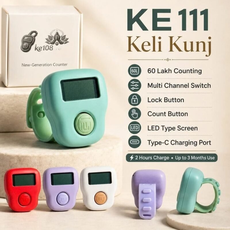 Rechargeable Digital Naam Jap Counter (60 Lakh Count)