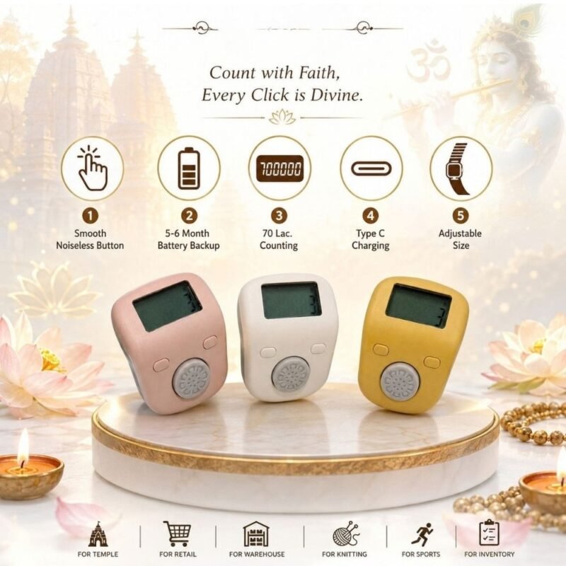 Silent Digital Naam Jap Counter (70 Lakh Count)